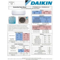 Daikin 8,900 btu 19 SEER Heat Pump & Air Conditioner Ductless Mini Split FTX09AXVJU / RX09AXVJU