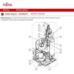 FUJITSU  COIL EXPANSION VALVE B AOHFI CAM-MD12KG-206 L 650