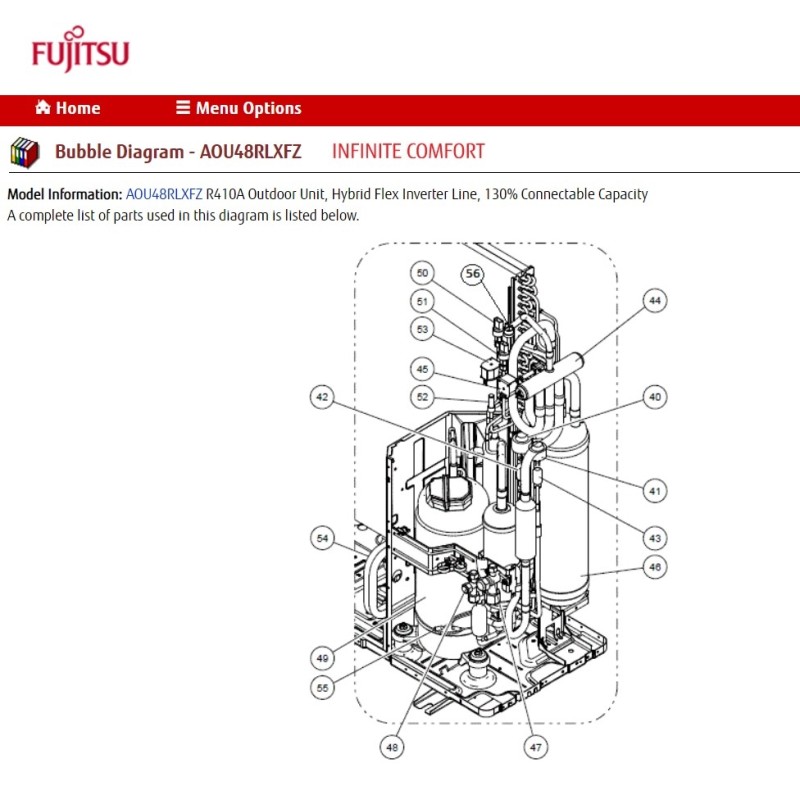 FUJITSU  COIL EXPANSION VALVE B AOHFI CAM-MD12KG-206 L 650