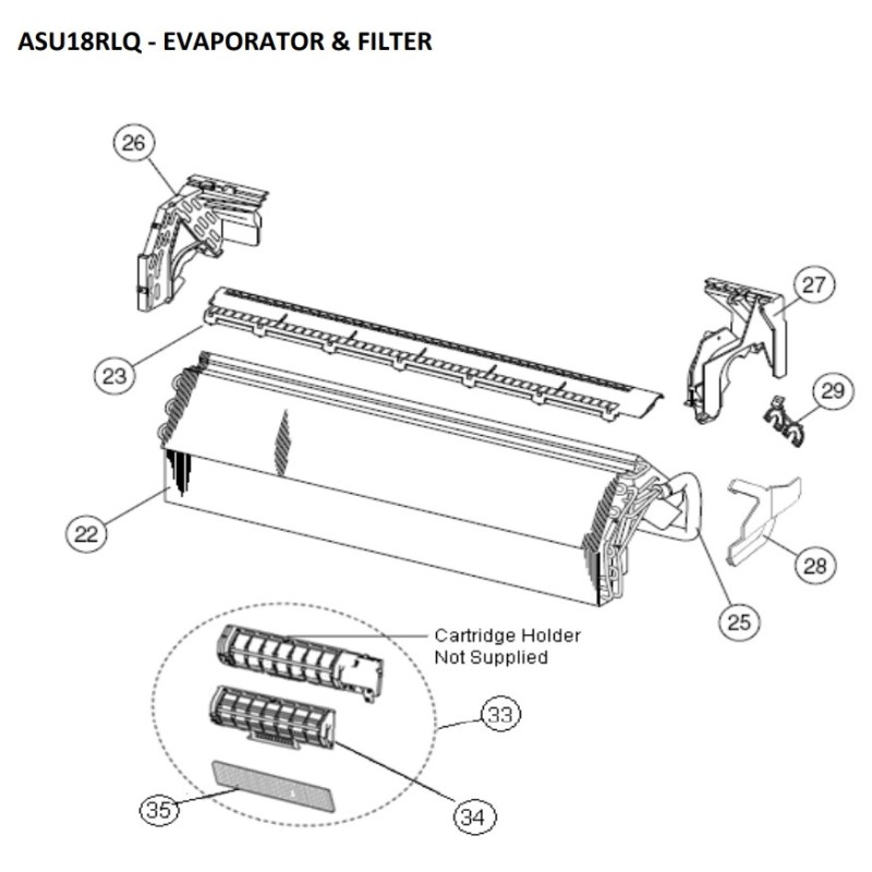 FUJITSU K9366633020 aka 9366633020  EVAPORATOR TA 15/18