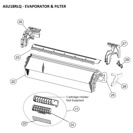 FUJITSU K9366633020 aka 9366633020  EVAPORATOR TA 15/18