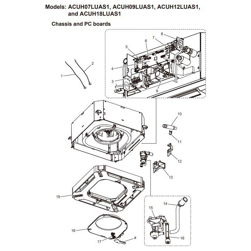 FUJITSU K9377765024 aka 9377765024 DRAIN PAN ASSY AUU HFI DW
