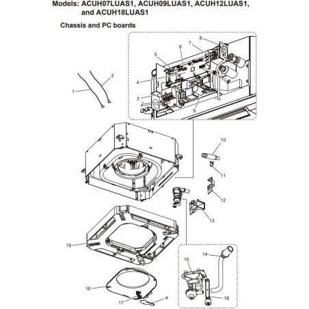 FUJITSU K9377765024 aka 9377765024 DRAIN PAN ASSY AUU HFI DW