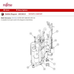 FUJITSU K9970004018 EXPANSION VALVE RAC RLXS  CAM-B30YHKG-1.C1220
