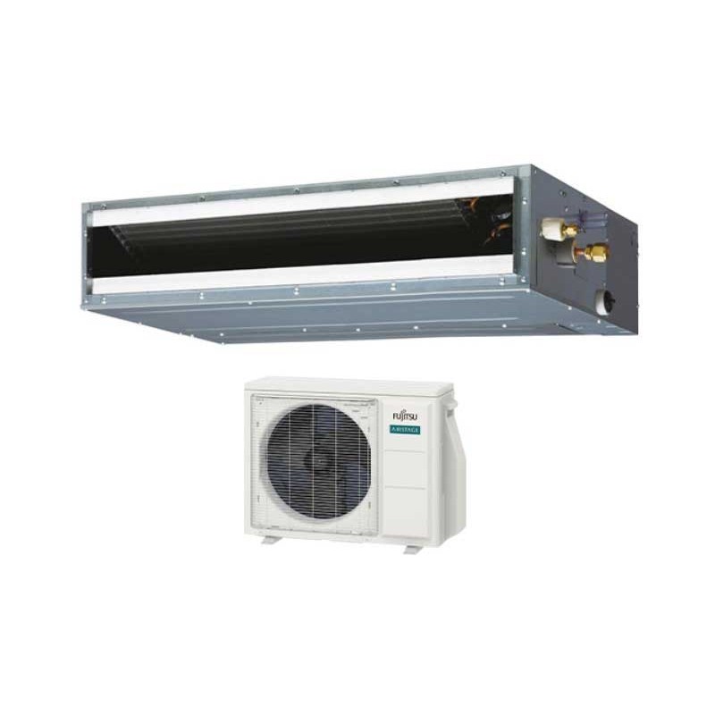 FUJITSU 18LUAS1D 17,100 BTU 20.2 SEER Heat Pump & Air Conditioner Ducted Mini Split ADUH18LUAS1 / AOUH18LUAS1