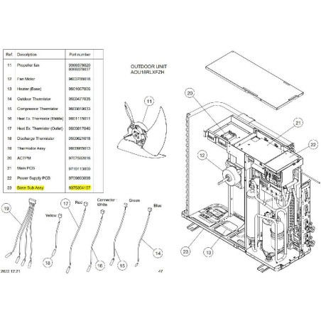FUJITSU K9375304157 aka 9375304157 BASE ASSY 18FZH