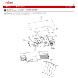 FUJITSU K9709893036 aka 9709893036 POWER PCB ASSY AOU36RLX K04BA-0501HUE-P0