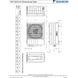 Daikin 10,900 btu 19 SEER Heat Pump & Air Conditioner Ductless Mini Split FTX12AXVJU / RX12AXVJU