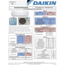 Daikin 21,200 btu 19.0 SEER Heat Pump & Air Conditioner Ductless Mini Split FTX24AXVJU / RX24AXVJU