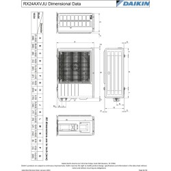 Daikin 21,200 btu 19.0 SEER Heat Pump & Air Conditioner Ductless Mini Split FTX24AXVJU / RX24AXVJU
