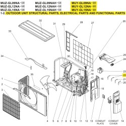 MITSUBISHI U01 A01 309 DISCHARGE TEMPERATURE THERMISTOR