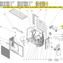 MITSUBISHI U01 A50 451 INVERTER P.C BOARD