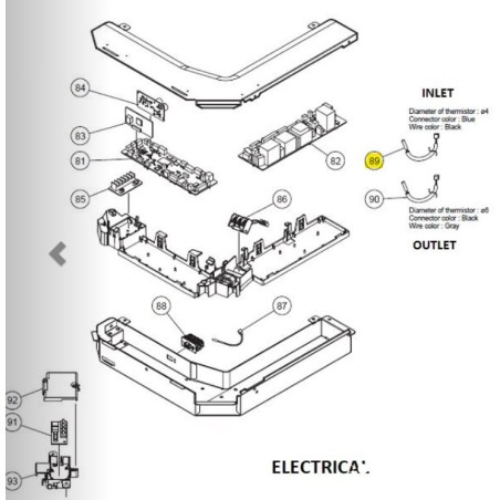 FUJITSU K9900622015 aka 9900622015 THERMISTOR PIPE VAB