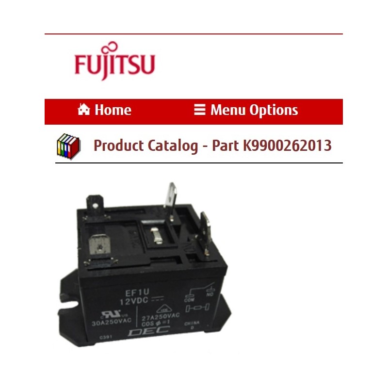 FUJITSU K9900262013 RELAY HY EF12D1-2F(M)