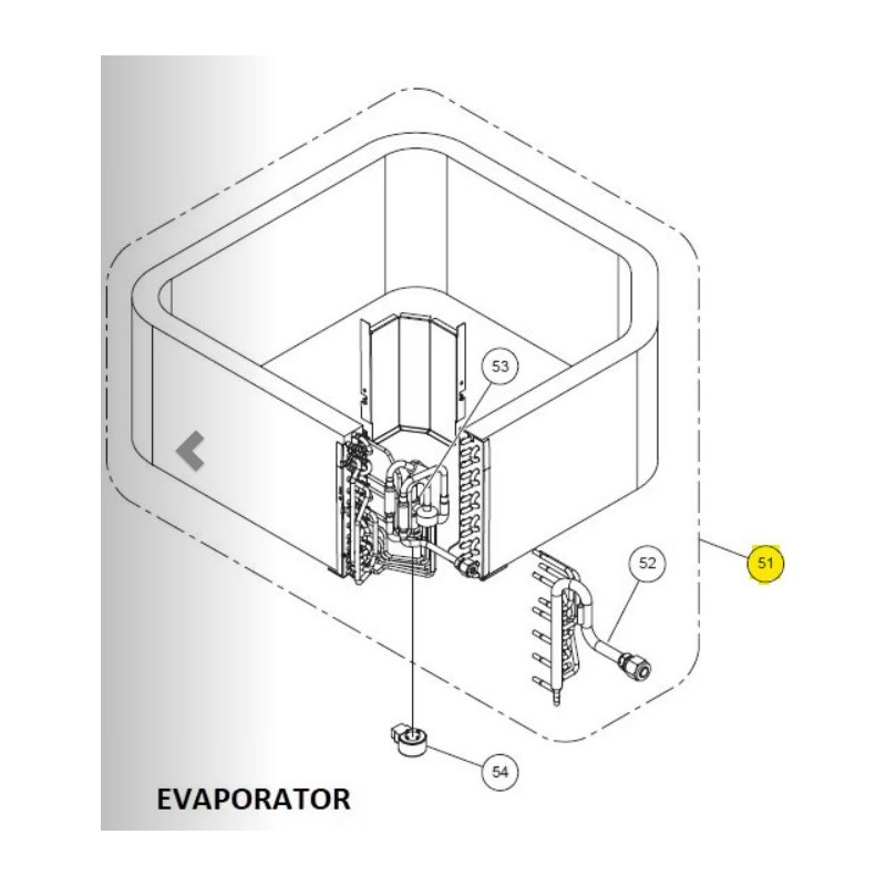 FUJITSU K9378580336 aka 9378580336 EVAPORATOR TA VAB WSL