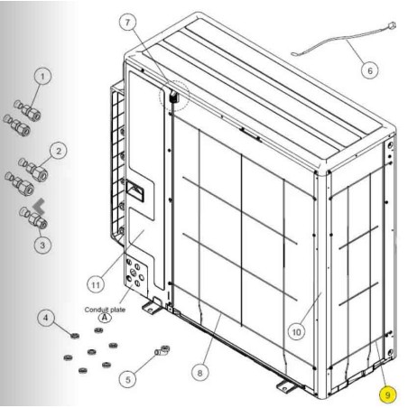 FUJITSU K9381014002 aka 9381014002 PROTECTIVE NET LEFT HVAB