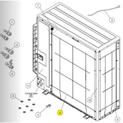 FUJITSU K9381013005 aka 9381013005 PROTECTIVE NET REAR HVAB DW