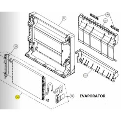 FUJITSU K9316091450 aka 9316091450  EVAPORATOR TA-AGU15RLF HY HCRC