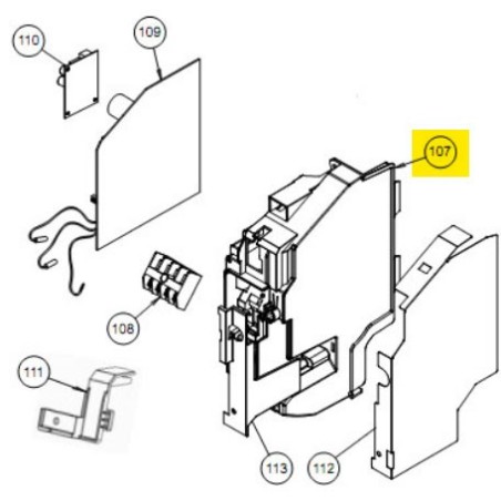 FUJITSU K9380667001 aka 9380667001 COVER SWITCH SA ASUA VAB