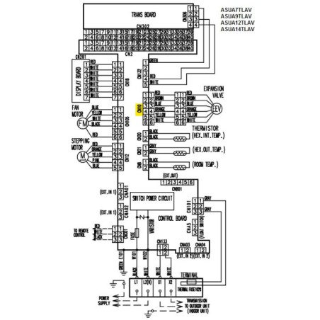 FUJITSU K9707905052 aka 9707905052 WIRE WITH CONNECTOR ASUA7+ VII 6-XARR/XAP L230 24/1430 VR2