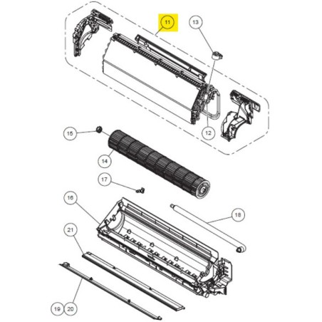 FUJITSU K9332989243 aka 9332989243 EVAPORATOR TA VAB