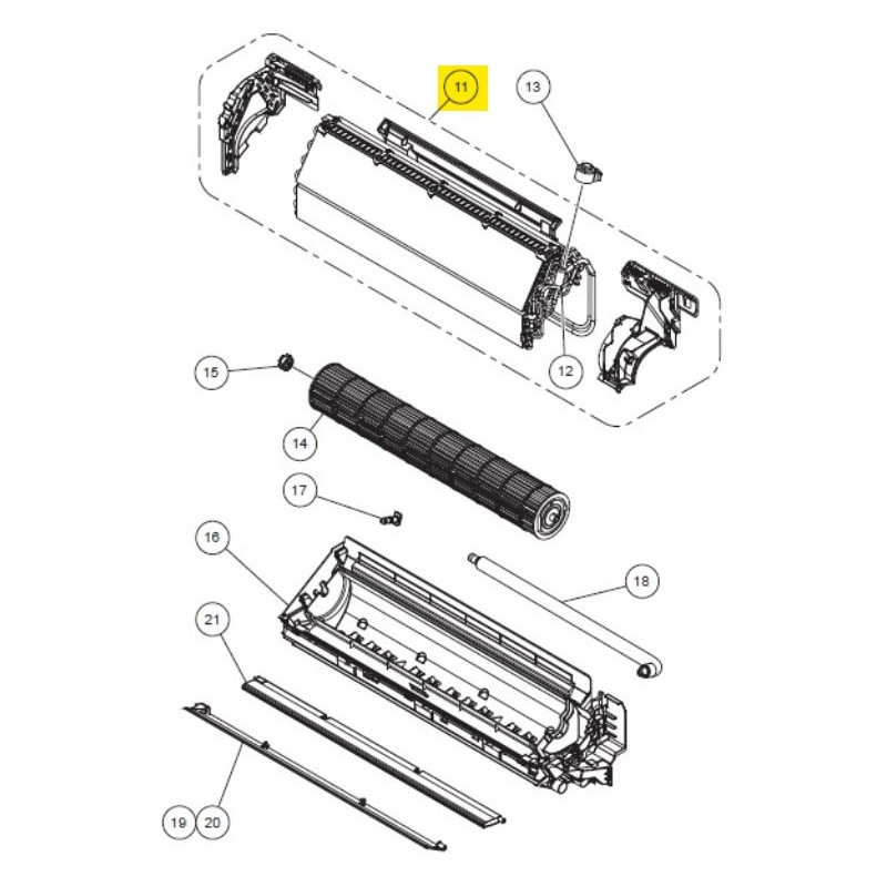 FUJITSU K9332989533 aka 9332989533 EVAPORATOR TA VAB