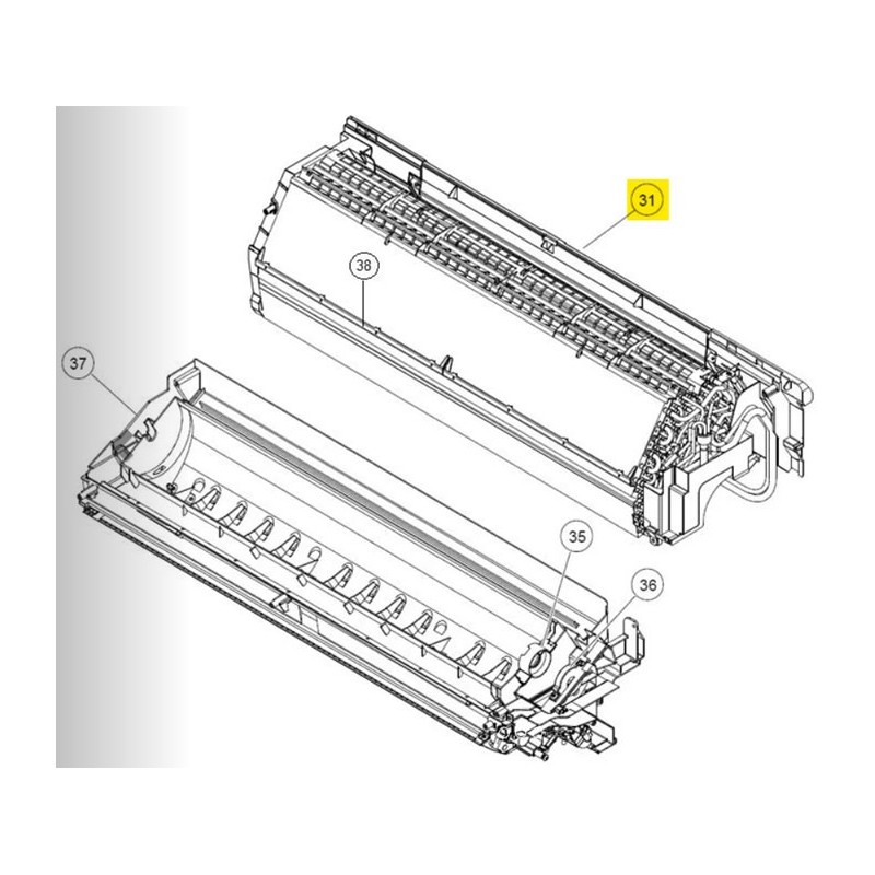 FUJITSU K9319254609A aka 9319254609A EVAPORATOR TA HY 15RLS3Y