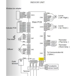 FUJITSU K9709626023 aka 9709626023 WIRE WITH CONNECTOR RLS3(Y)