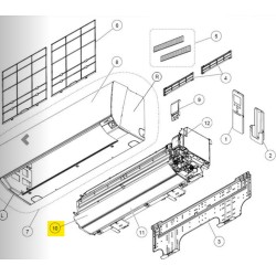 FUJITSU K9318849028 aka 9318849028 LOUVER ASU9~15RLS3