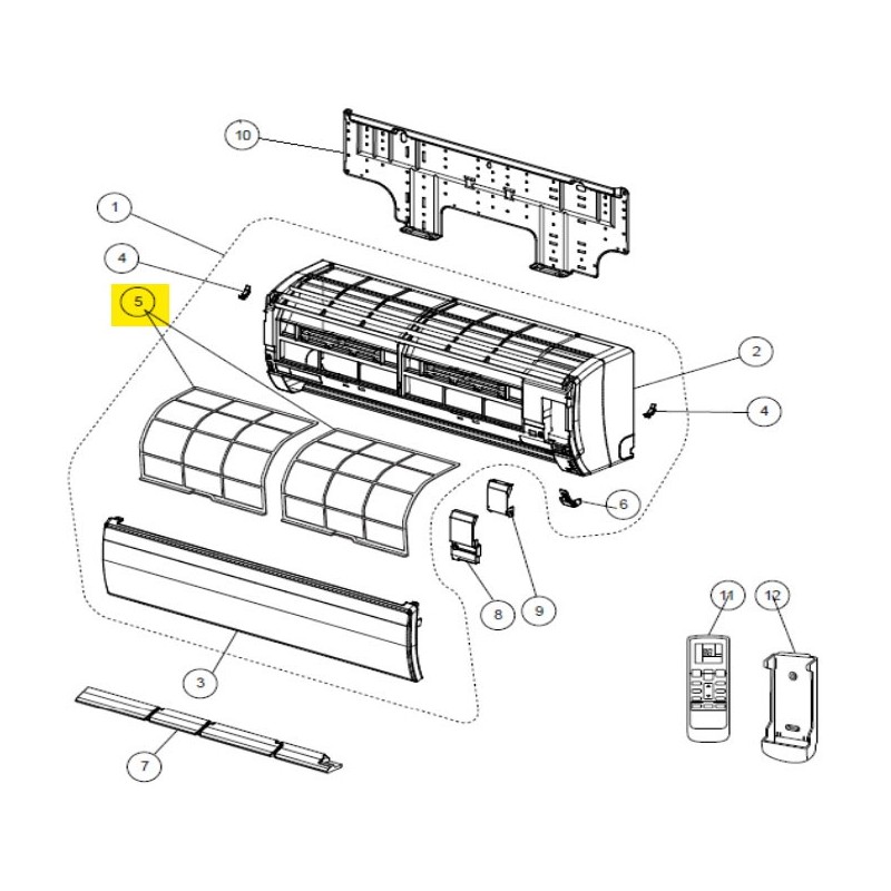 FUJITSU K9317644020 aka 9317644020 AIR FILTER 7/9RLF