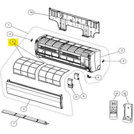 FUJITSU K9317644020 aka 9317644020 AIR FILTER 7/9RLF