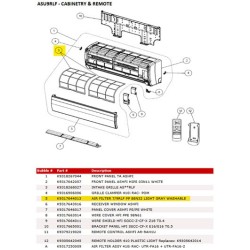 FUJITSU K9317644020 aka 9317644020 AIR FILTER 7/9RLF