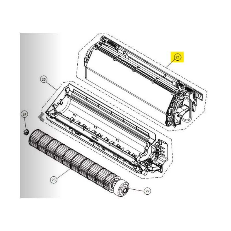 FUJITSU K9332989397 aka 9332989397 EVAPORATOR TA-15RLF1 HY HCRC