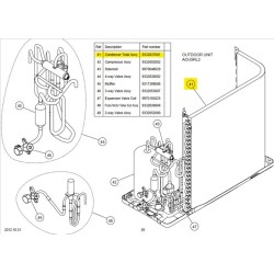 FUJITSU K9332837001 aka 9332837001 CONDENSER TA DW AOU9RL2