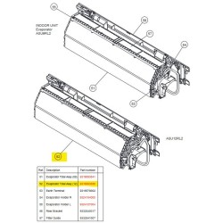 FUJITSU K9316893658 aka 9316893658 Evaporator Total Assy