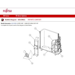 Fujitsu K9374420308 CONDENSER TA RLXFW/RLB DW BLUE AVA36 44x39x20inBx 2ROW
