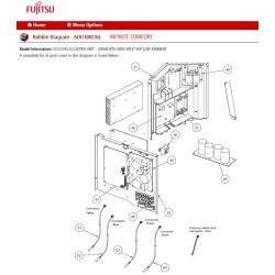 FUJITSU K9707121407 aka 9707121407  CONTROL PCB AOU30RLXQ HY K05CU-0703HUE-C1