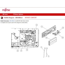 Fujitsu K9710995699 aka 9710995699 CONTROLLER PCB HY K14UY-180GHSE-C1