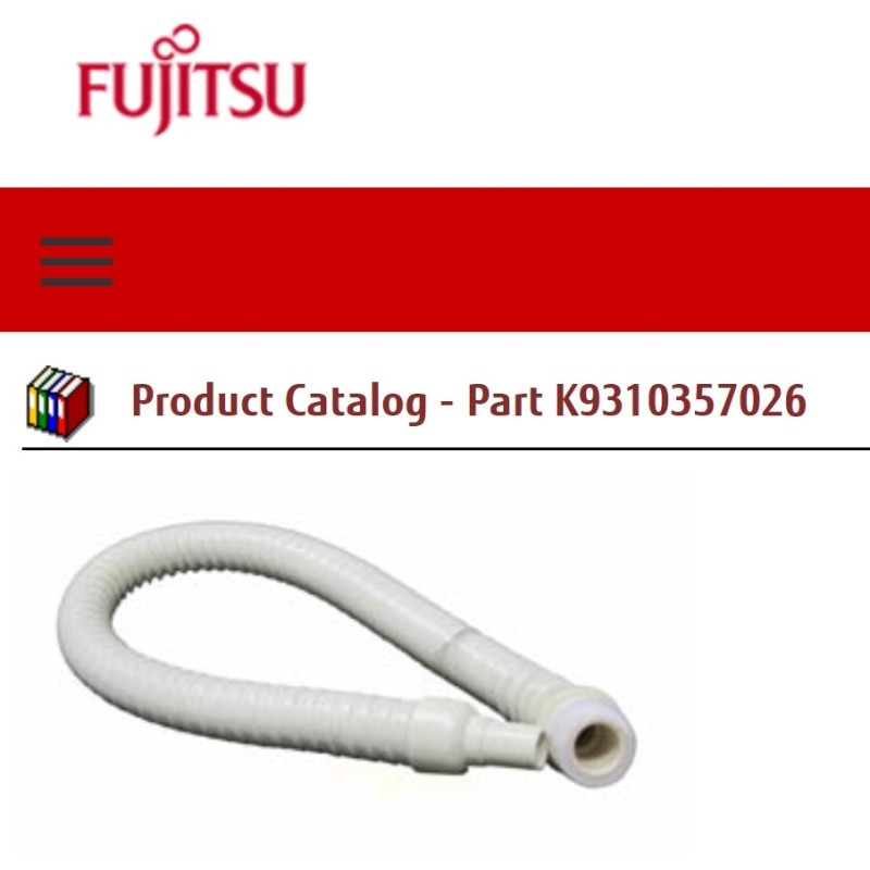 FUJITSU K9310357026 aka 9310357026 HOSE DRAIN RAC-Q HY RR2 PVC-GRAY ROHS