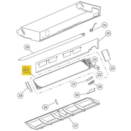FUJITSU K9360428318 aka 9360428318 EVAPORATOR TA ABUA36 VAB