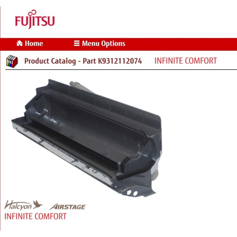 FUJITSU K9312112074 aka 9312112074 CASING TA HY DW W/DRAIN HOSE 37x11x10