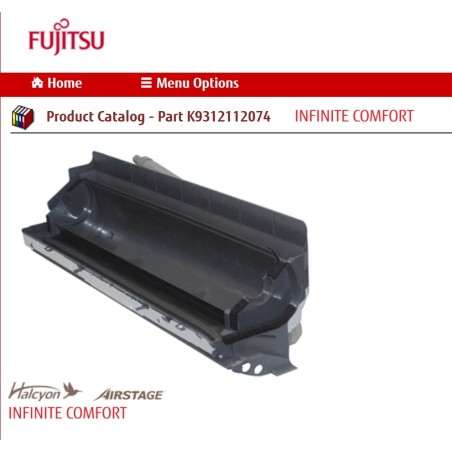 FUJITSU K9312112074 aka 9312112074 CASING TA HY DW W/DRAIN HOSE 37x11x10