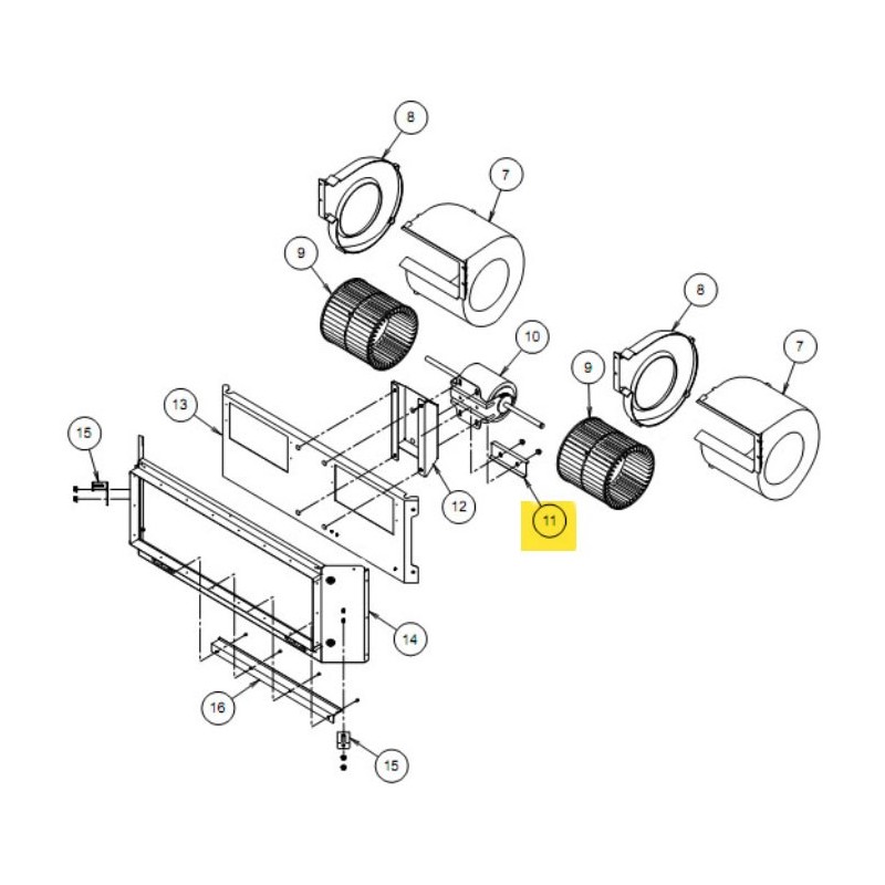 FUJITSU K9372039007 aka 9372039007 BRACKET MOTOR B ARUH36~60 VII K625 SGCC-Z-NC-X Z18 T1.2