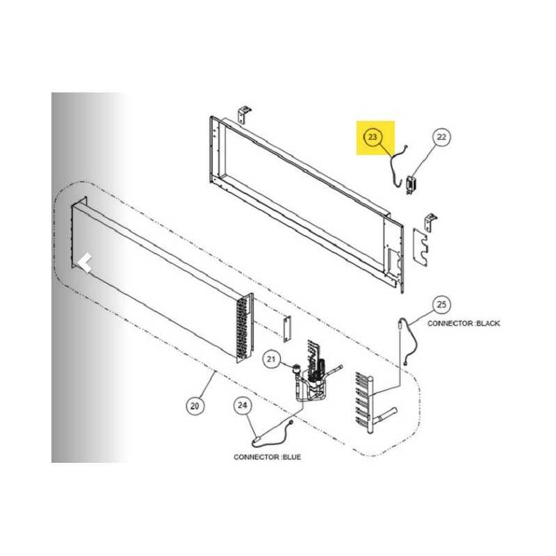 FUJITSU K9900541026 aka 9900541026 THERMISTOR ROOM VR2