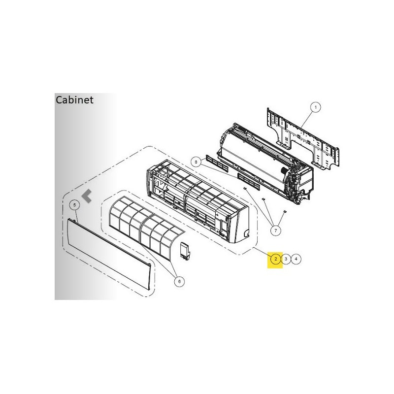 FUJITSU K9332994261 aka 9332994261 PANEL FRONT PRINT VAB DW