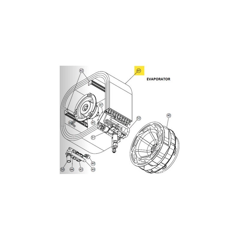 FUJITSU K9375720049 aka 9375720049 EVAPORATOR TA VAB