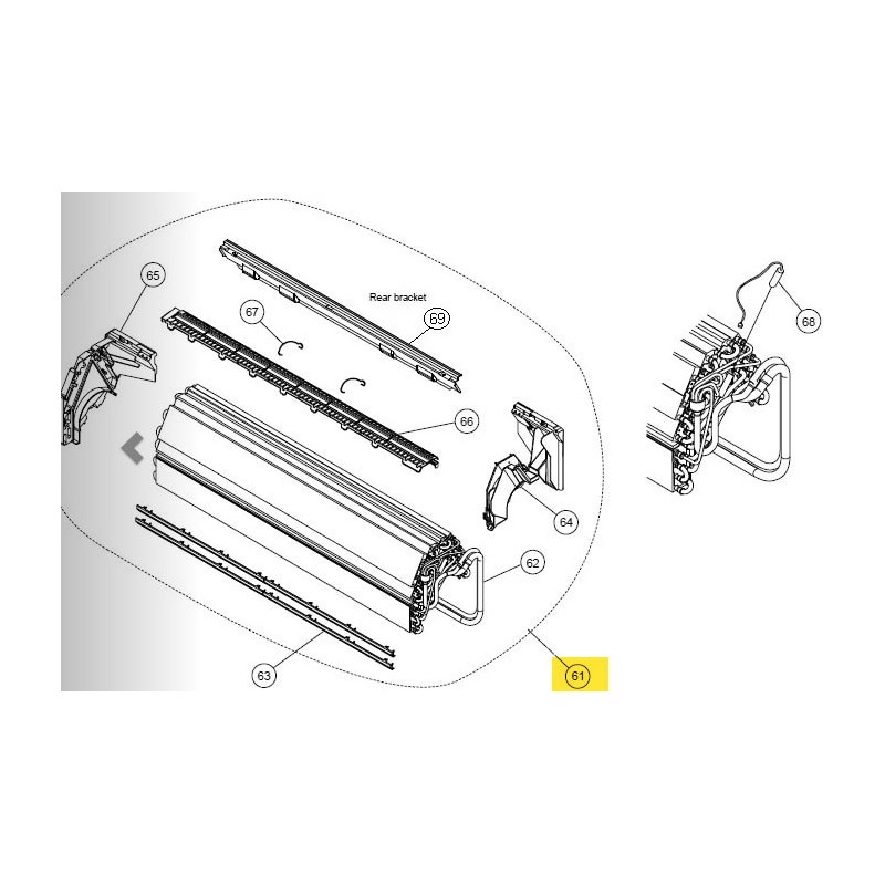 FUJITSU K9315338181A aka 9315338181A EVAPORATOR TA RLF/RLB DW HY