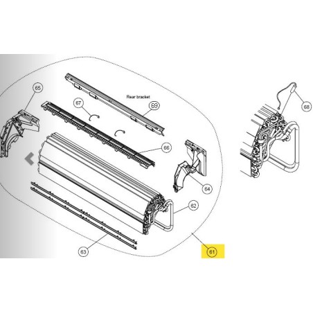 FUJITSU K9315338181A aka 9315338181A EVAPORATOR TA RLF/RLB DW HY