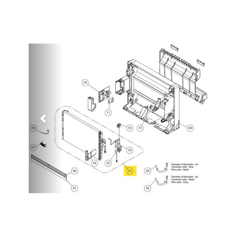 FUJITSU K9316091092 aka 9316091092 EVAPORATOR TA VAB