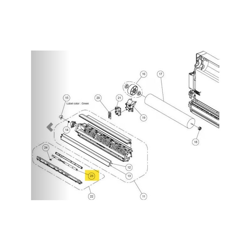FUJITSU K9707571059 aka 9707571059 INDICATOR PCB VAB